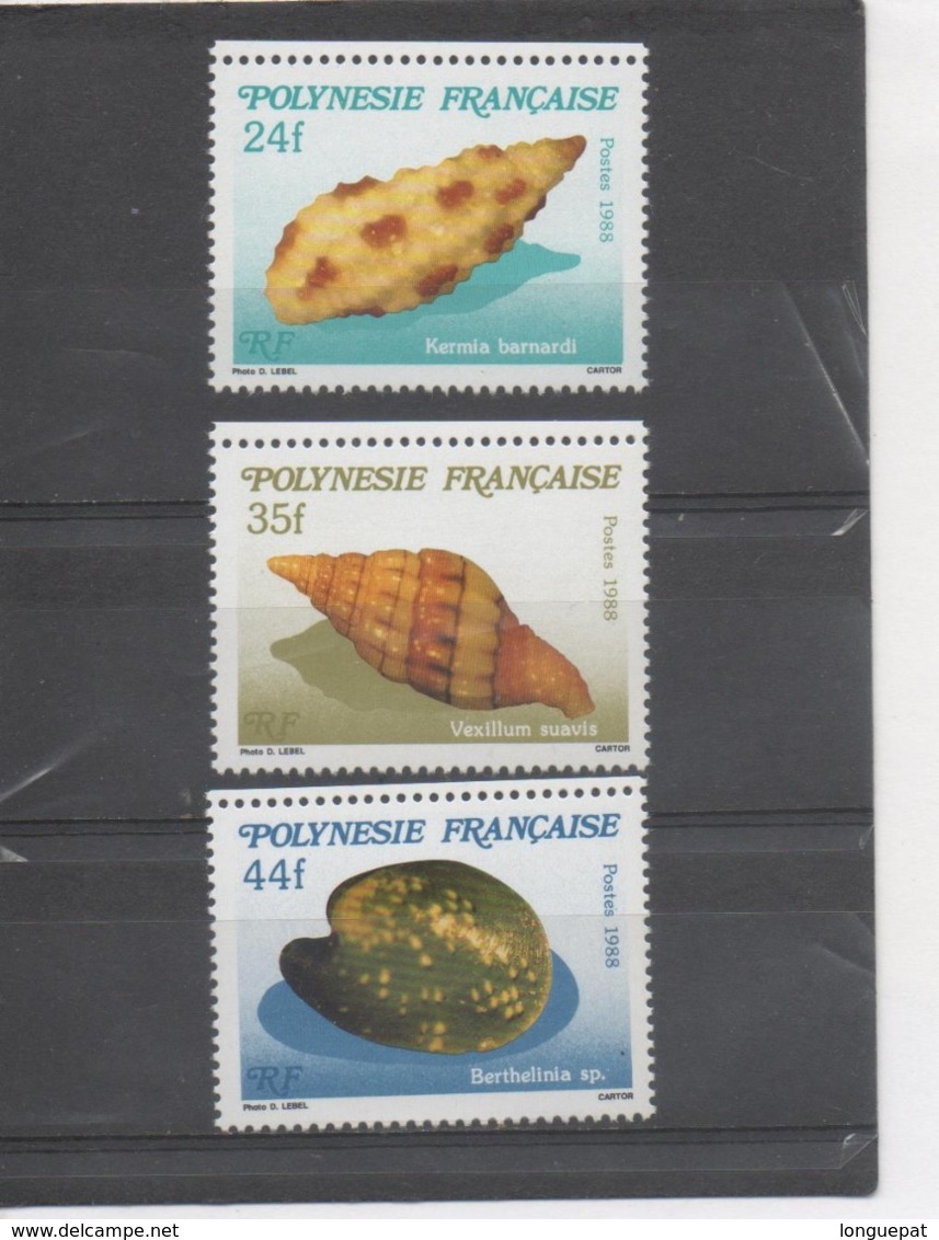 POLYNESIE Française - Faune Marine : Micro-coquillages - Kermia Banardi, Vexillum Suavis, Berthelinia Sp. - Neufs