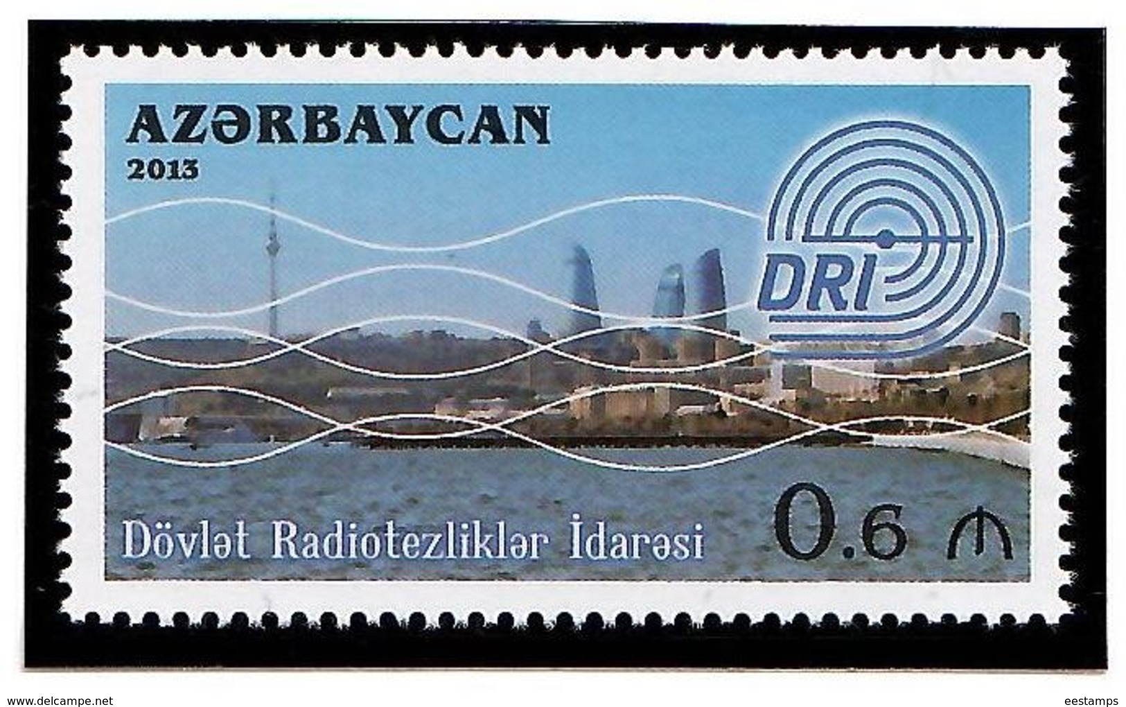 Azerbaijan 2013 .Management Of Radiofrequencies. 1v: 0.6.   Michel # 1014 - Azerbaïjan