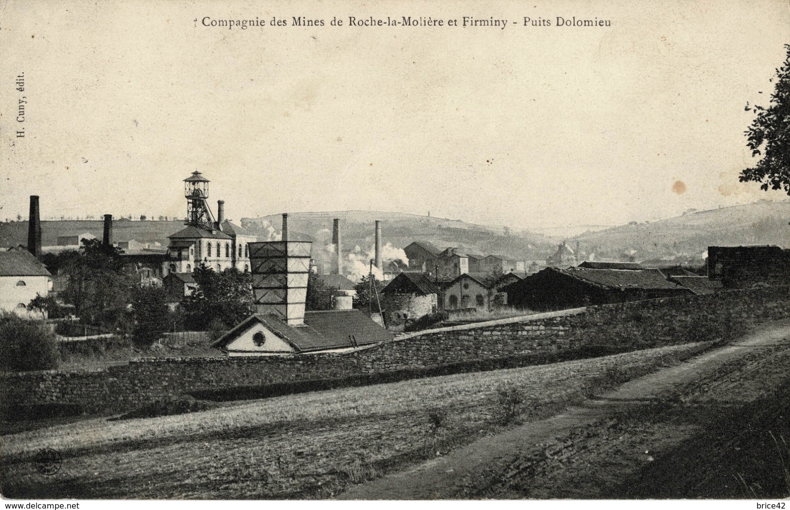 Mines, Mine : Roche-la-Molière - (42) Loire - Compagnie Mines Roche Et Firminy - Le Puits Dolomieu - Autres & Non Classés