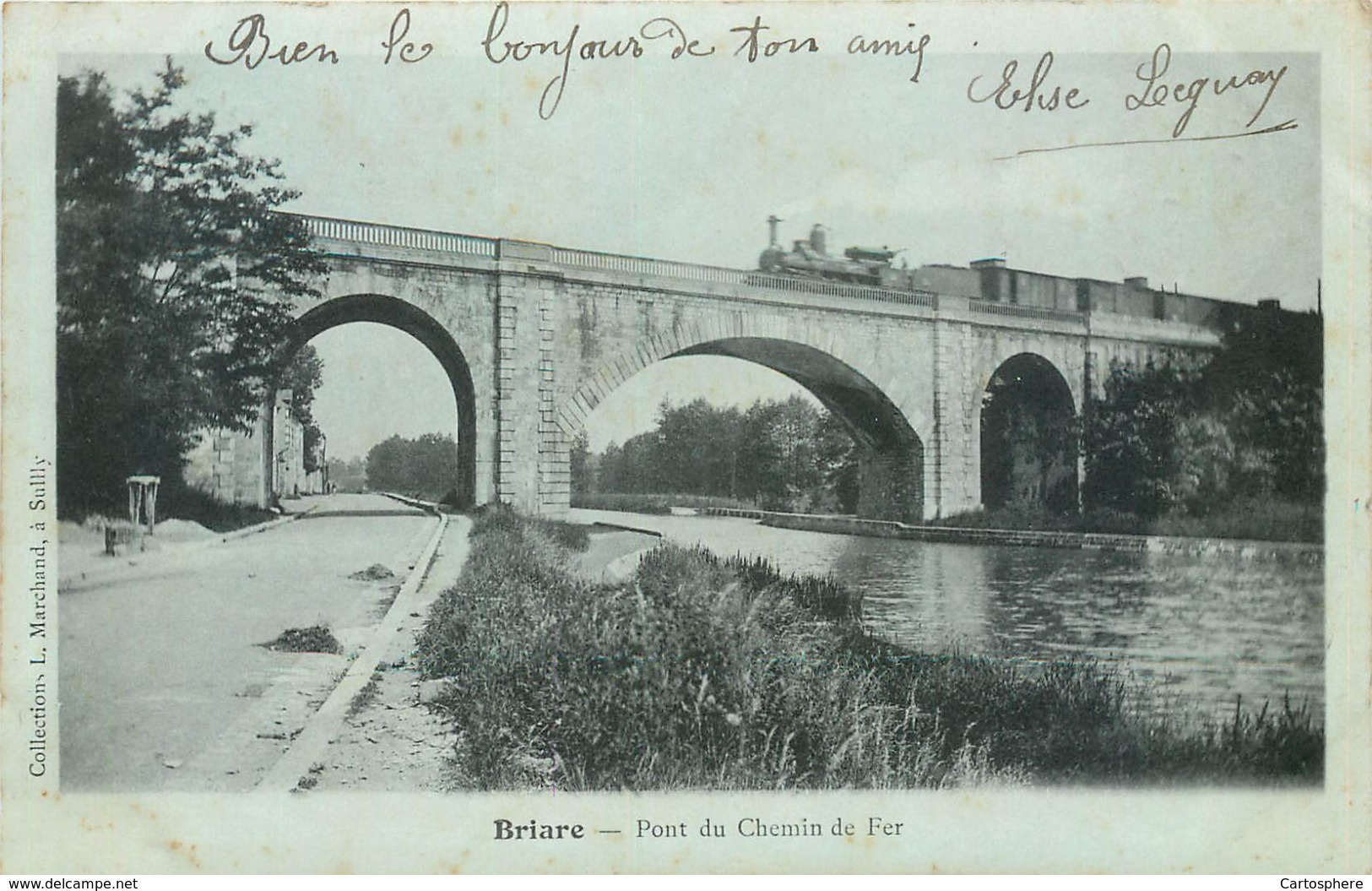 CPA 45 Loiret Briare Pont De Chemin De Fer Train - Briare