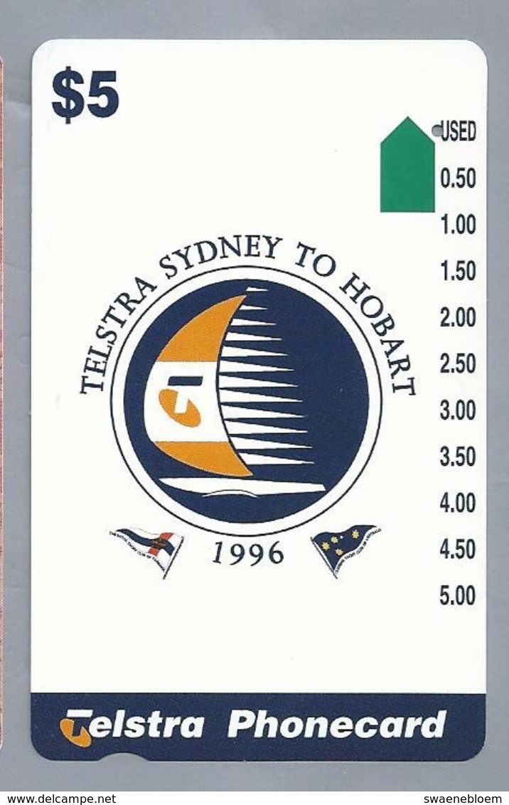 AU.- Telstra Phonecard $5. TELSTRA SYDNEY TO HOBART 1996. AUSTRALIA. 0132117380. - Sport