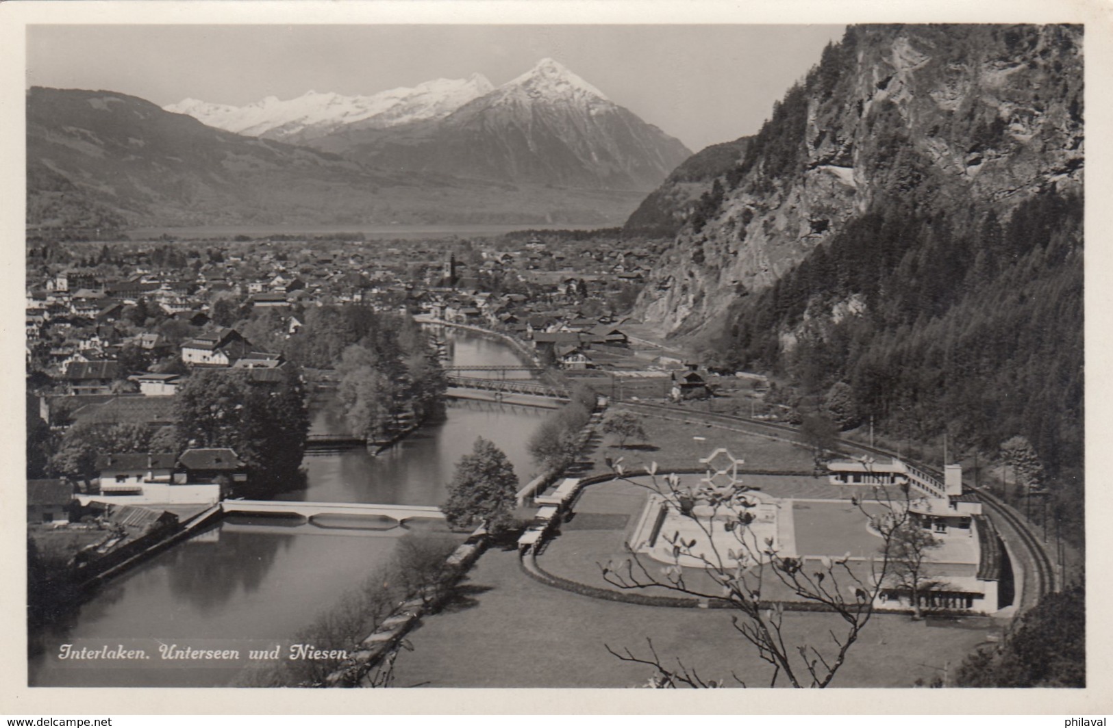 Interlaken, Unterseen Mit Niesen - Unterseen