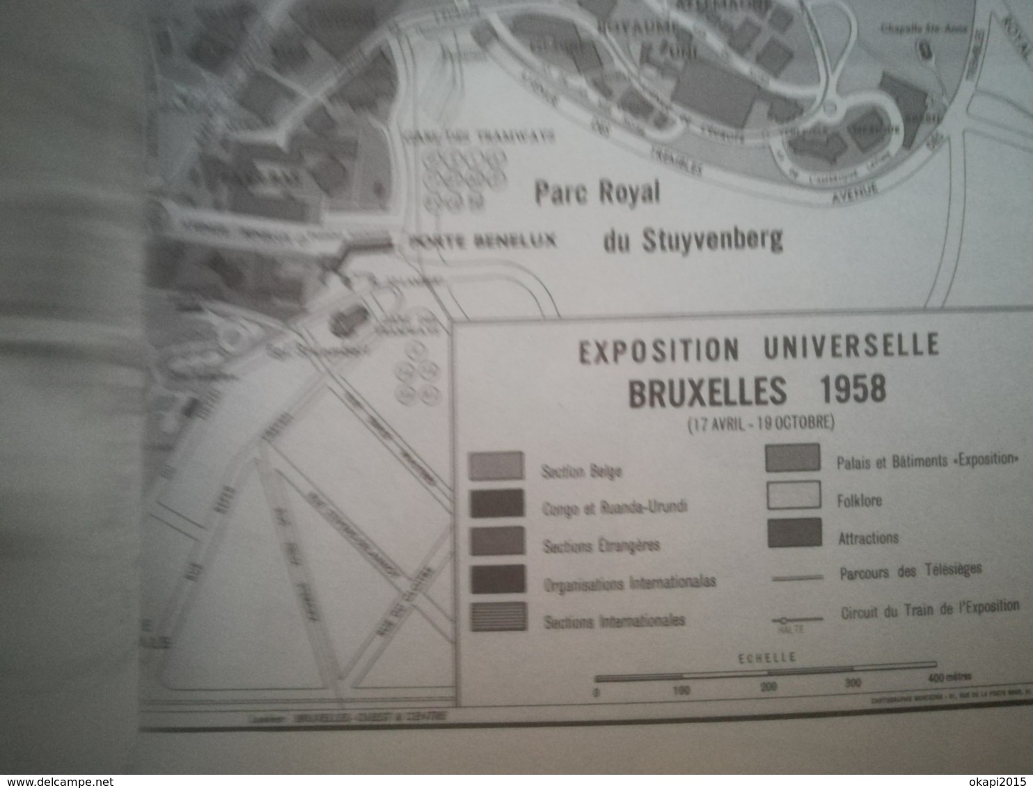 EXPOSITION INTERNATIONALE ET UNIVERSELLE DE BRUXELLES DE 1958  UN LIVRE +  UN LIVRET CONGO 58 BELGIQUE