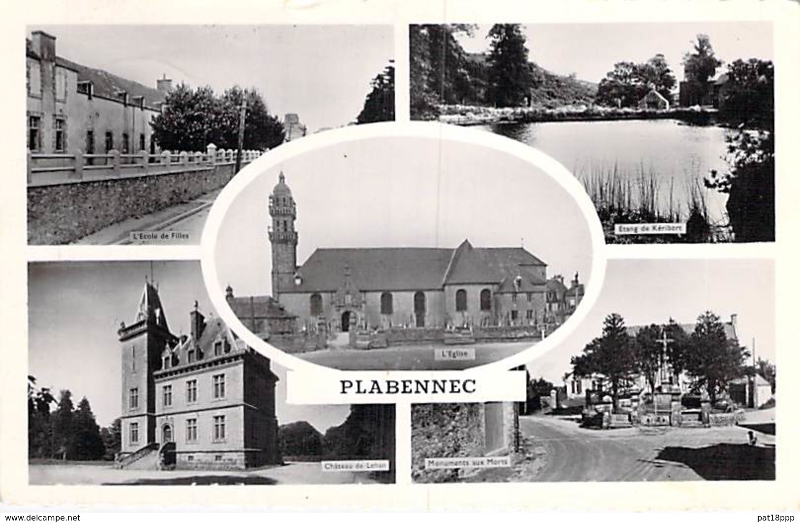 29 - PLABENNEC : Multivues - CPSM Village ( 8.300 Habitants) Dentelée Noir Et Blanc Format CPA - Finistère - Sonstige & Ohne Zuordnung