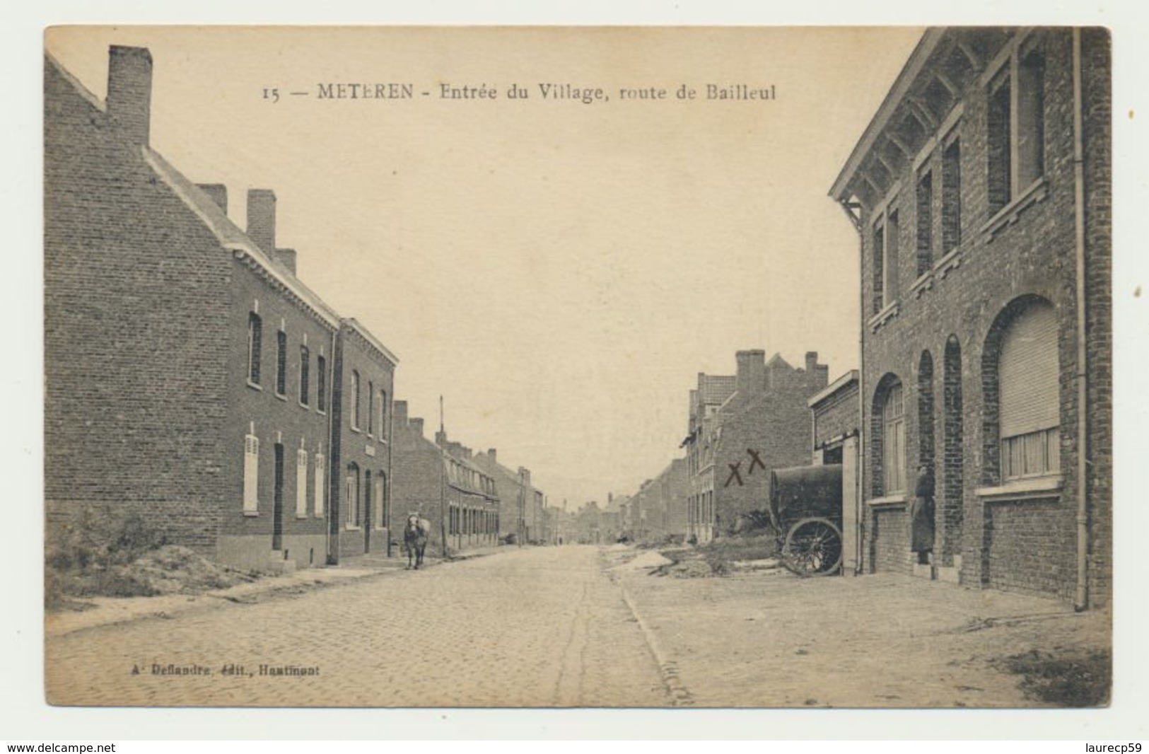 METEREN - Entrée Du Village - Route De Bailleul - Sonstige & Ohne Zuordnung