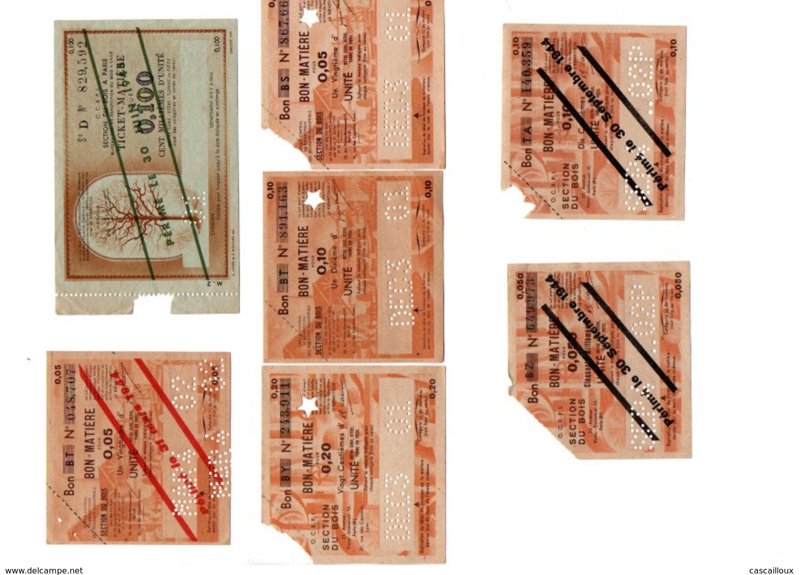 TICKETS DE RATIONNEMENT - Collections