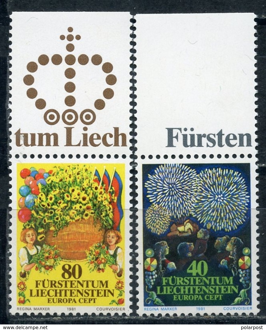 LIECHTENSTEIN 1981 764-765 EUROPE - Folklore - 1981