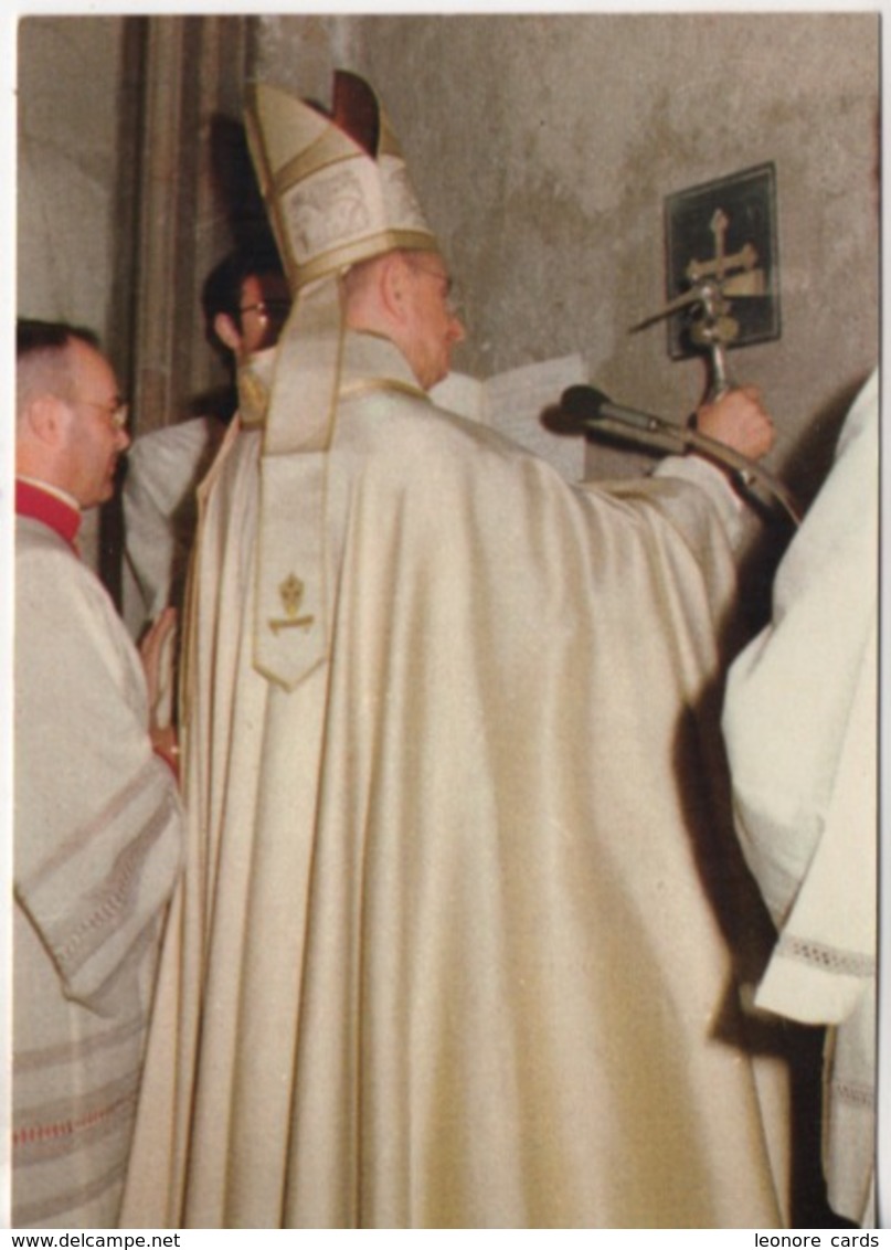 Cpa.Italie.Roma.1975.Anno Santo.Pape Paolo VI Ouvre La Porte Sainte Avec Geste Symbolique - Autres & Non Classés