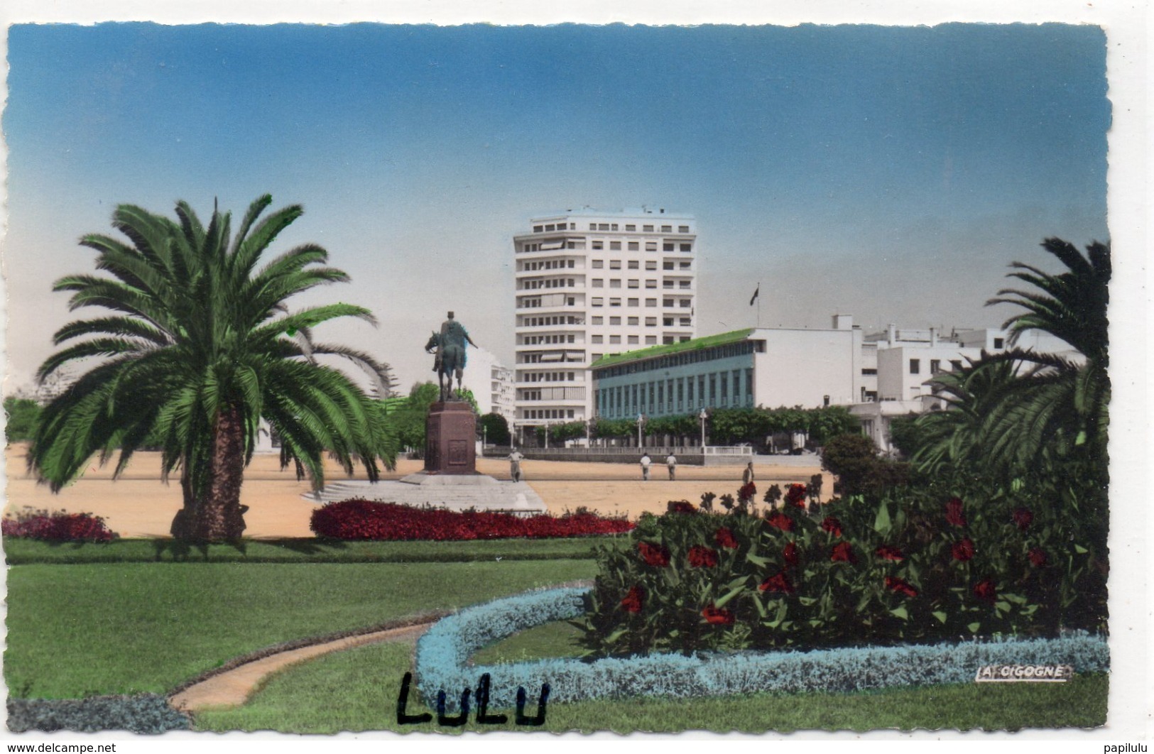 MAROC : Casablanca La Place Lyautey ; édit. La Cigogne N° 95 101 68 - Casablanca