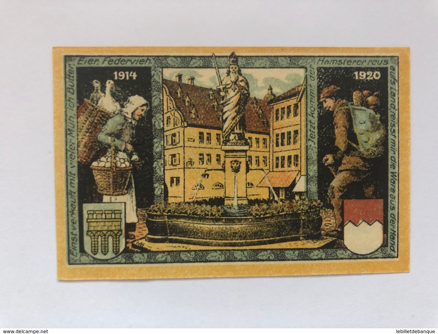 Allemagne Notgeld Kitzingen 50 Pfennig - Collections