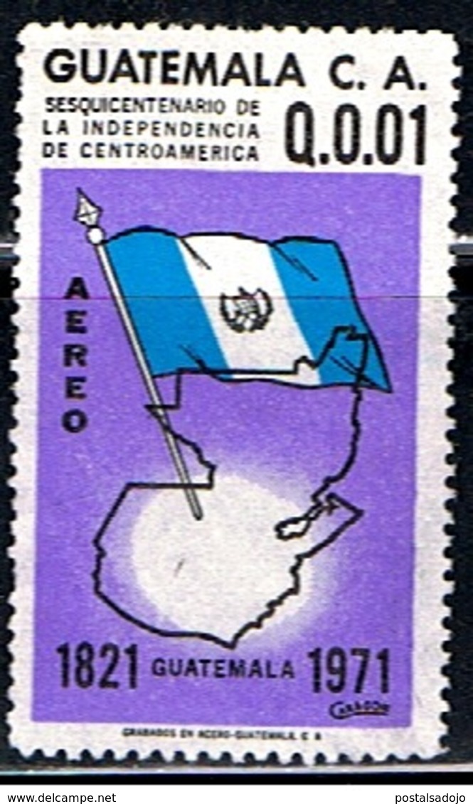GUATEMALA  100 // YVERT 537 (AÉRIEN) // 1974 - Guatemala