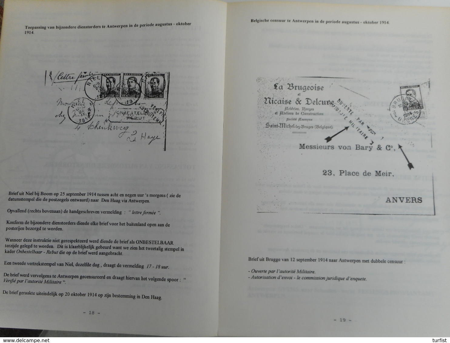 COPIEN VAN VERSCHILLENDE FILATELISTISCHE STUDIES IN VERBANT MET  WO I - Philately And Postal History