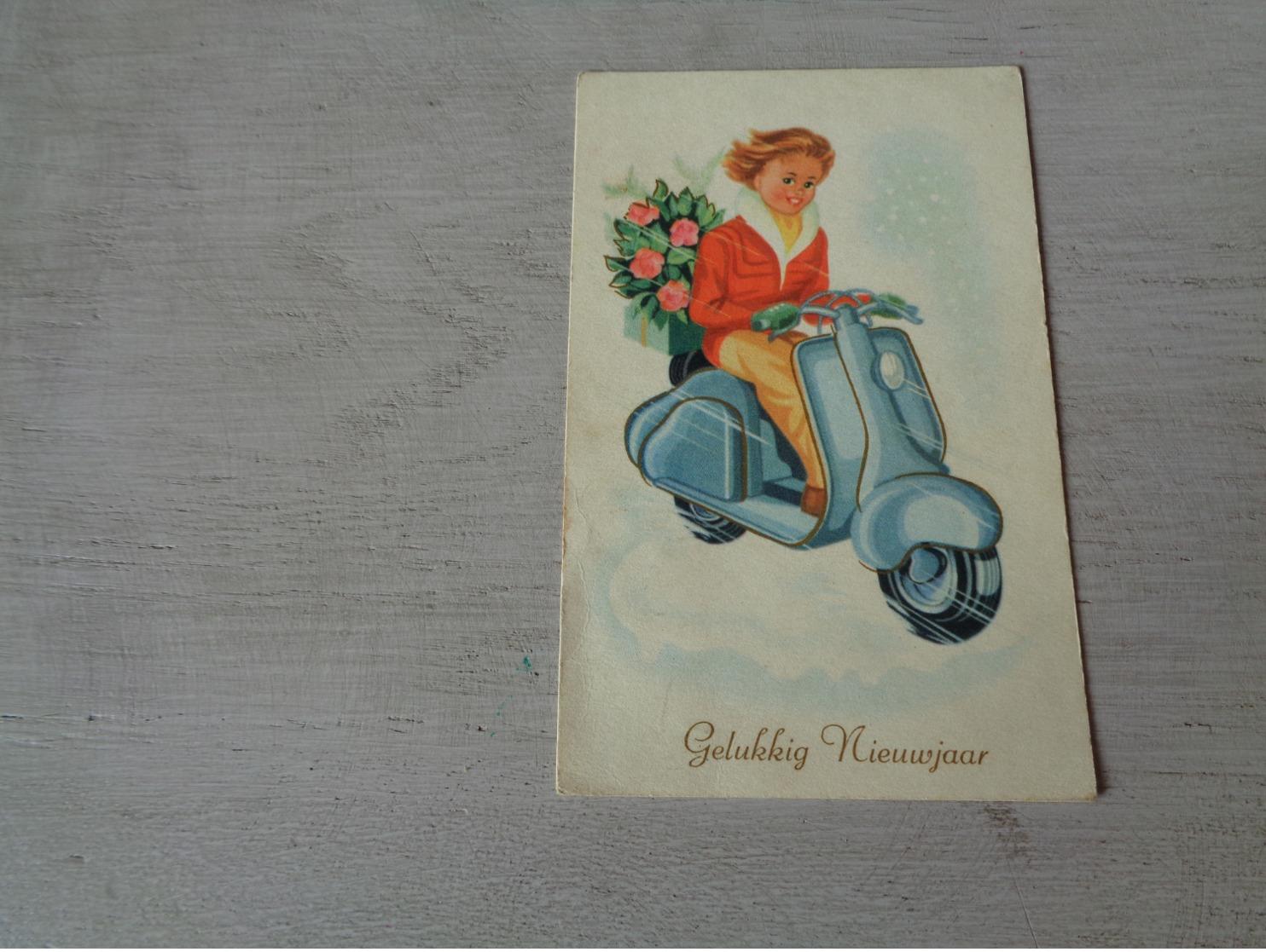 Carte ( 362 ) Fantaisie  Fantasie - Thème Moto  Motorfiets  Scooter - Motos