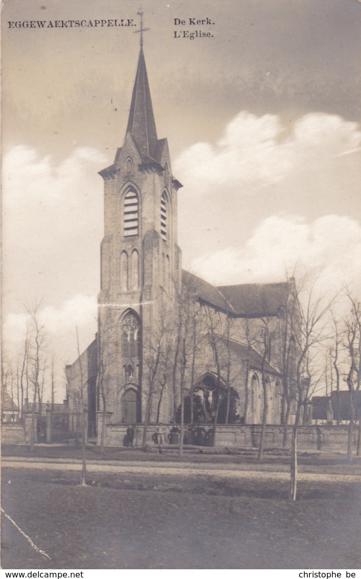 Eggewaartskapelle, Eggewaertscappelle, De Kerk, Fotokaart (pk62054) - Veurne