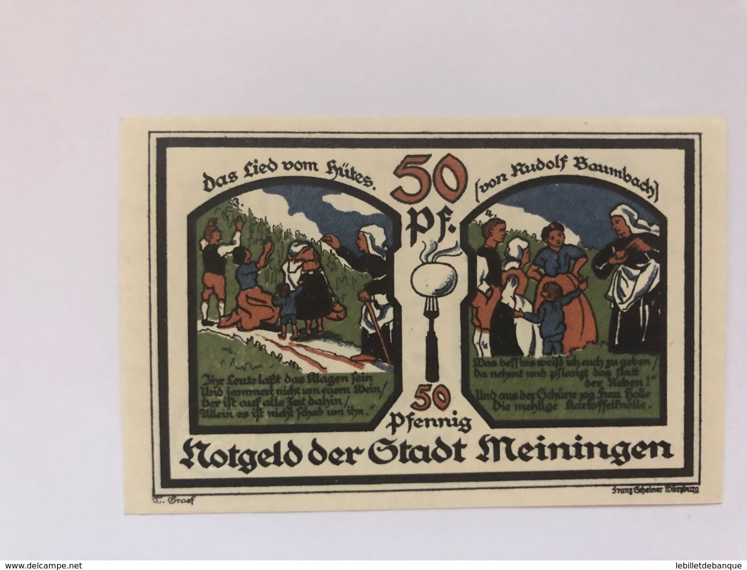 Allemagne Notgeld Meiningen 50 Pfennig - Collections