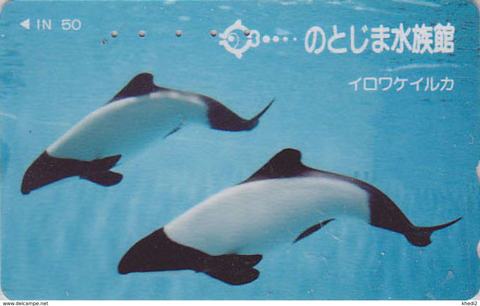 Télécarte Japon / 110-011 - ANIMAL - BALEINE ORQUE - ORCA WHALE Japan Phonecard - 340 - Dolfijnen