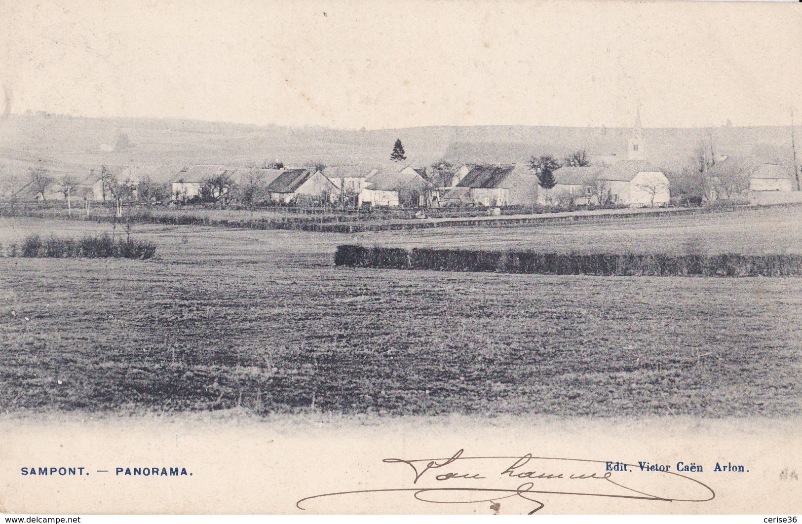 Sampont Panorama Circulée En 1909 - Arlon