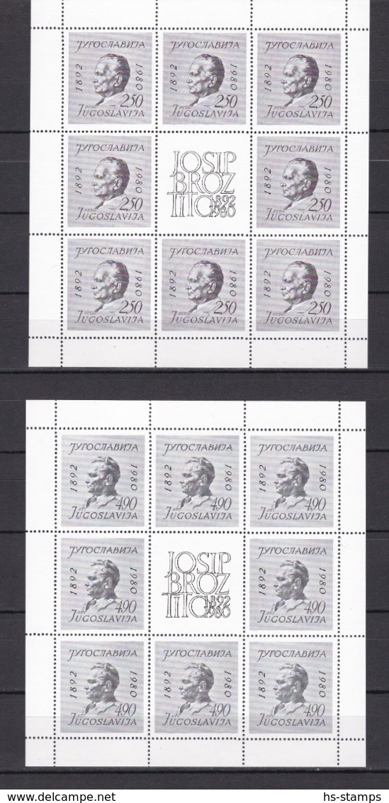 Yugoslavia - 1980  Year - Michel 1830/1831 Klb  -  MNH - Nuovi