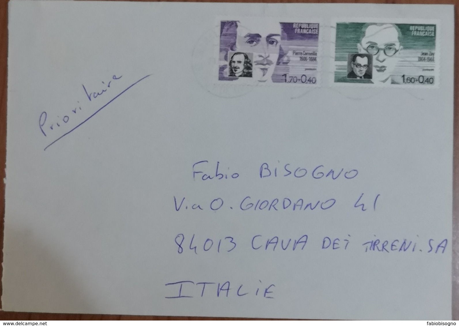 France  -  Used Stamps On Cover To Italy - Covers & Documents