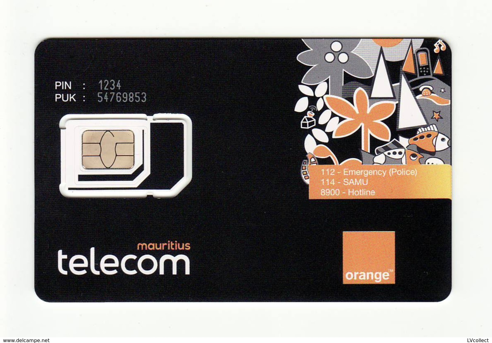 MAURITIUS Orange GSM SIM MINT - Mauritius