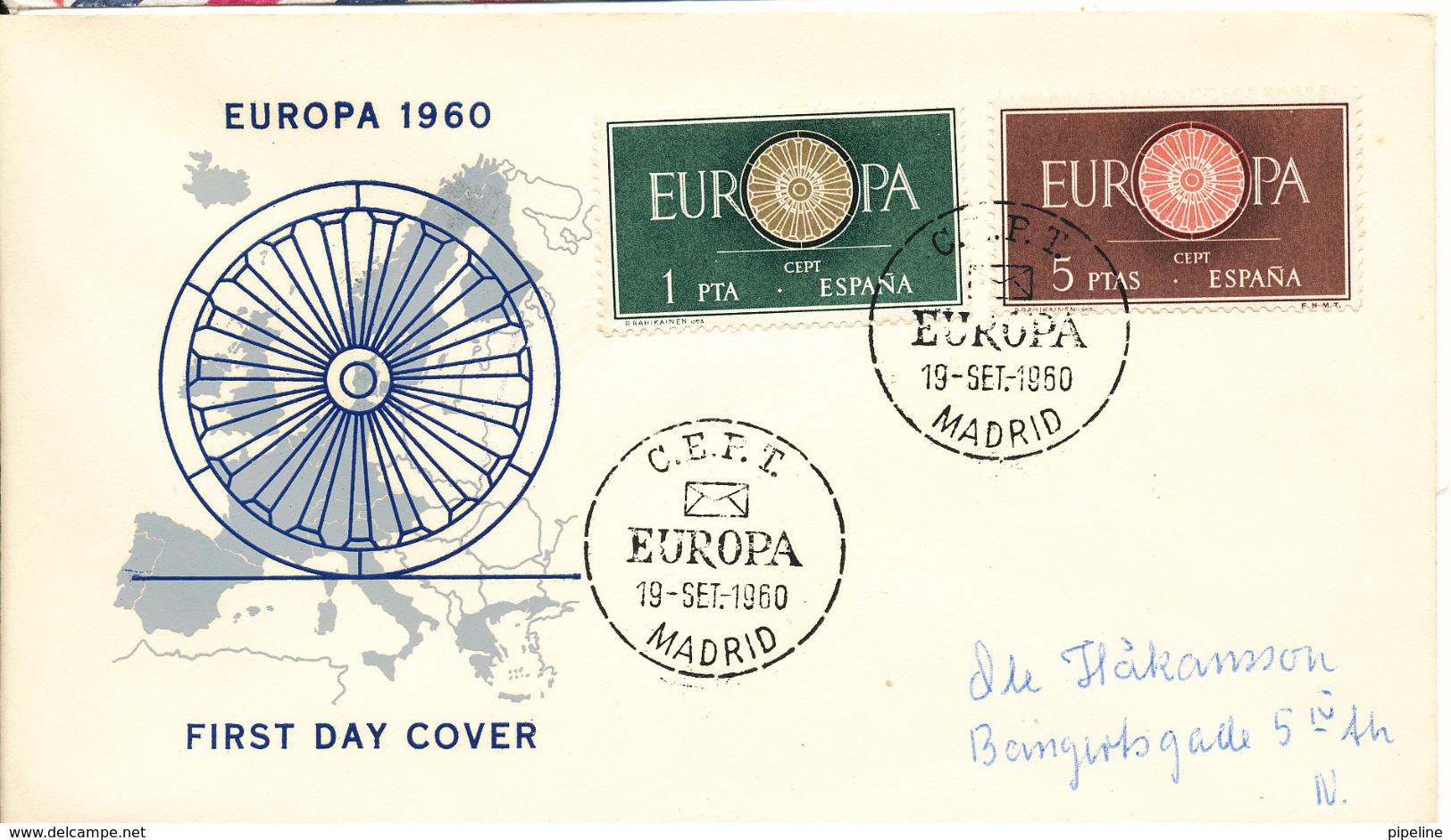 Spain FDC 19-9-1960 EUROPA CEPT Complete Set With Cachet - 1960