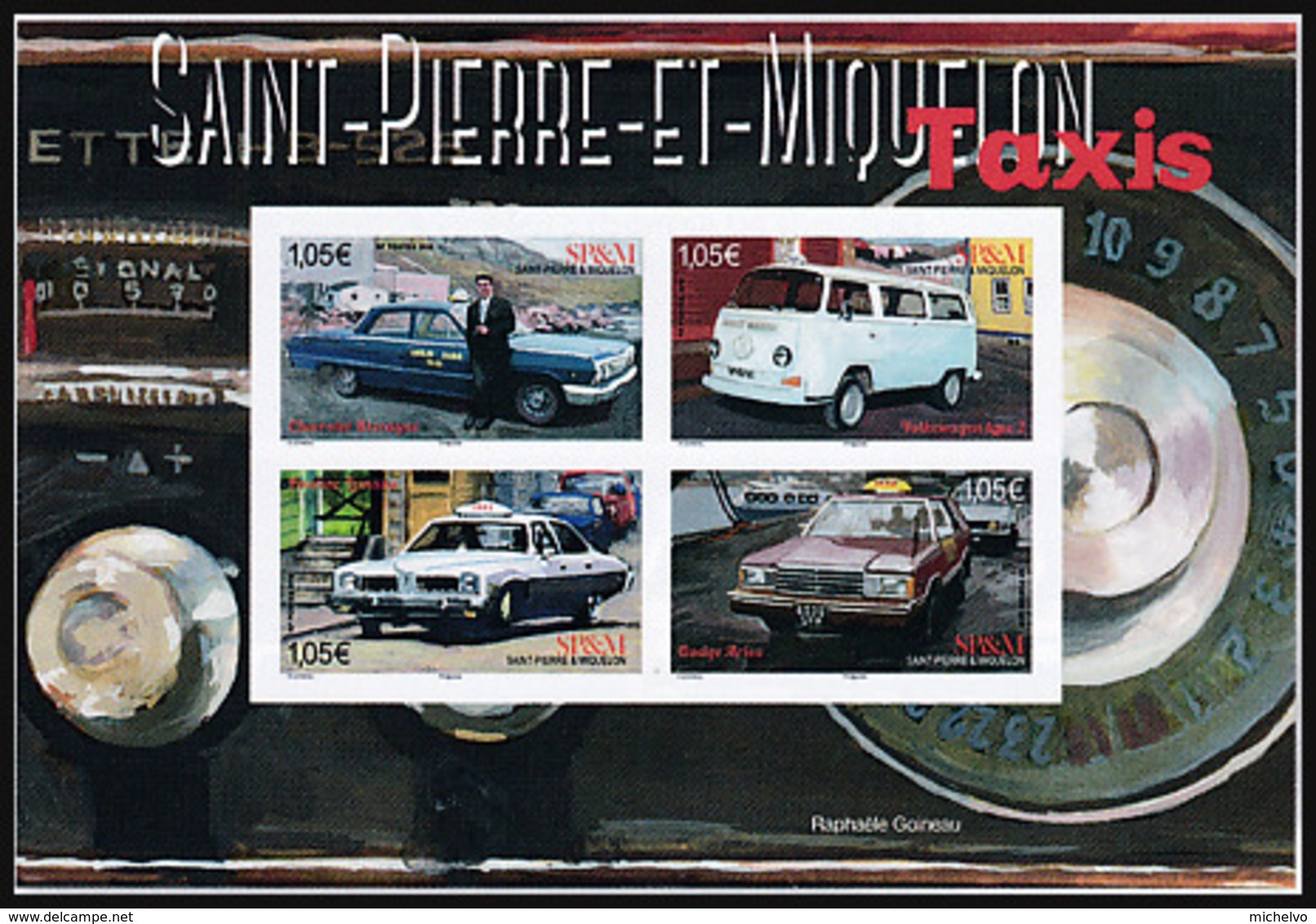 SP & M 2019 - Bloc - Les Taxis ** - Unused Stamps