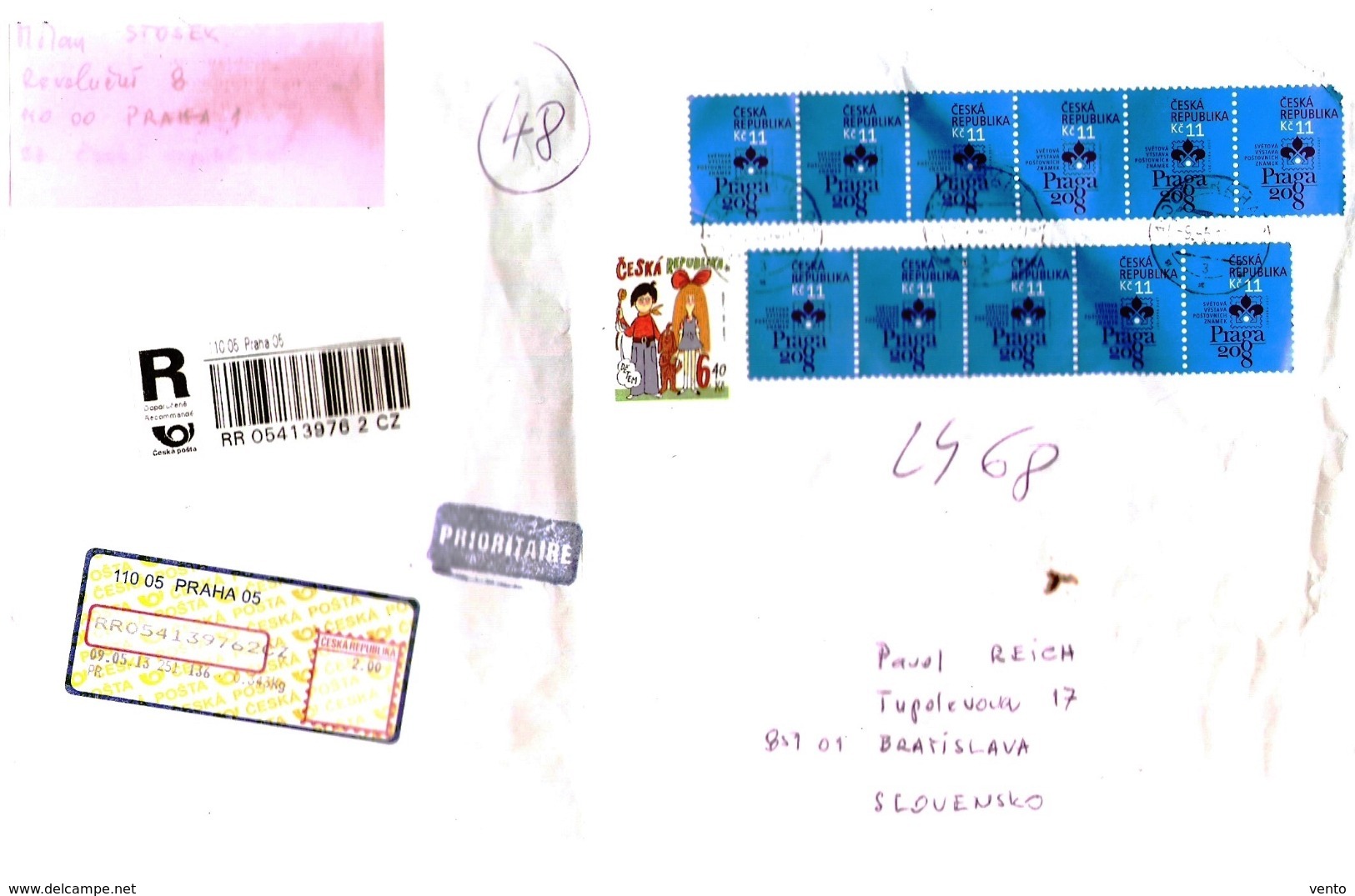 CZ R Letter ... Ax583 - Storia Postale