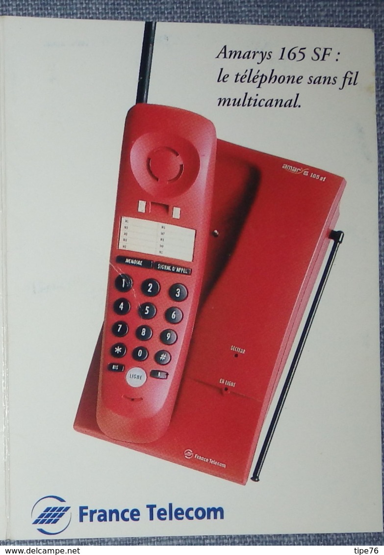 Petit Calendrier De Poche 1997  France Telecom  Amarys 165 SF - Small : 1991-00