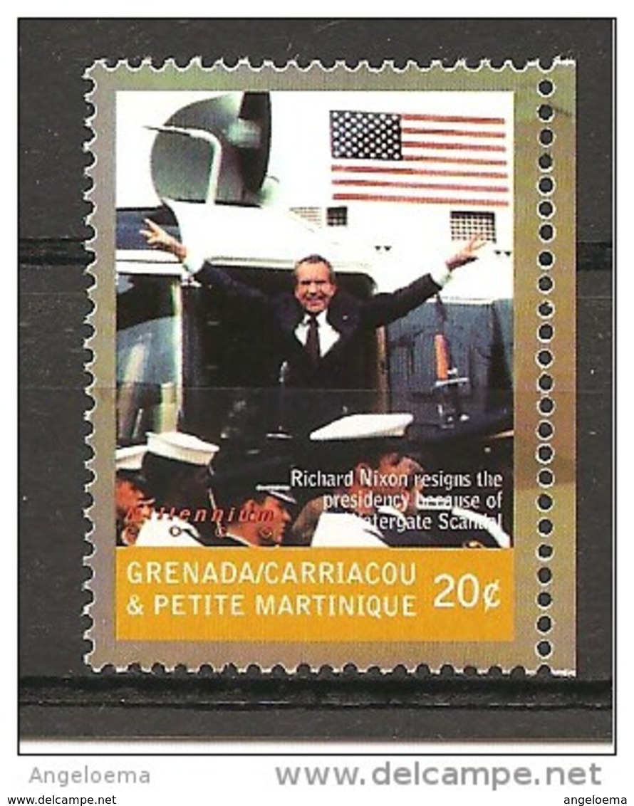 GRENADA/CARRIACOU - 2000 NIXON SI DIMETTE PER LO SCANDALO WATERGATE Nuovo** MNH - Altri & Non Classificati