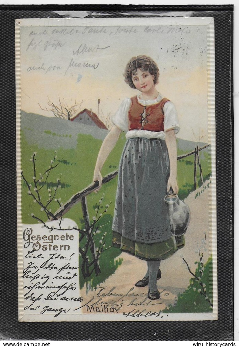 AK 0339  Gesegnete Ostern - Mailick Künstlerkarte Um 1905 - Ostern