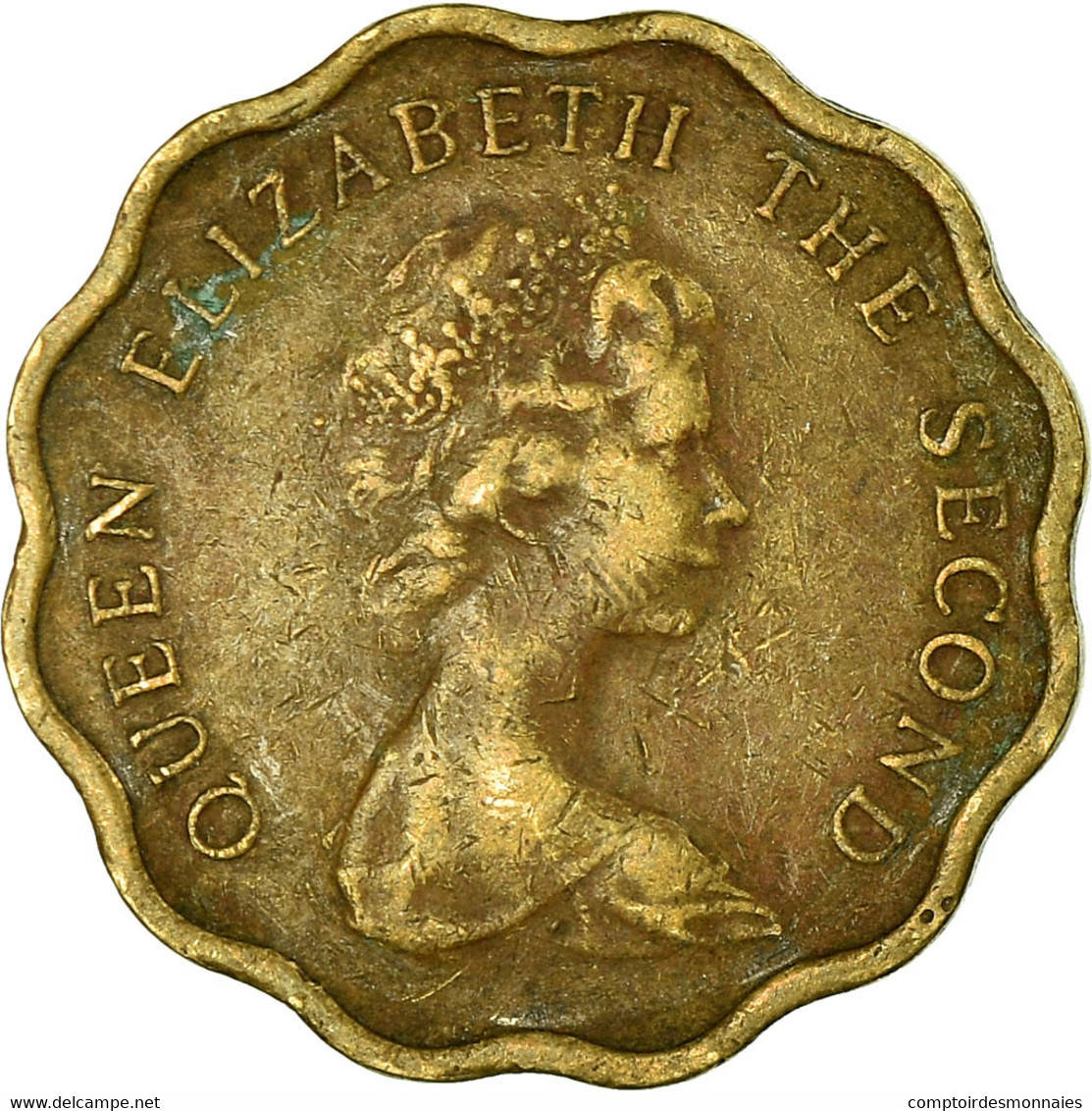 Monnaie, Hong Kong, Elizabeth II, 20 Cents, 1975, TB+, Nickel-brass, KM:36 - Hongkong