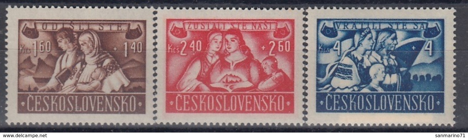 CZECHOSLOVAKIA 505-507,unused - Unclassified