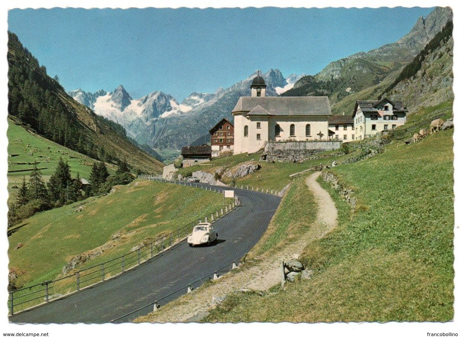 SWITZERLAND - MEIEN (SUSTENSTRASSE) / OLD CAR / VW KAFER-BEETLE-COCCINELLE / THEMATIC STAMP-BLIND - Altri & Non Classificati