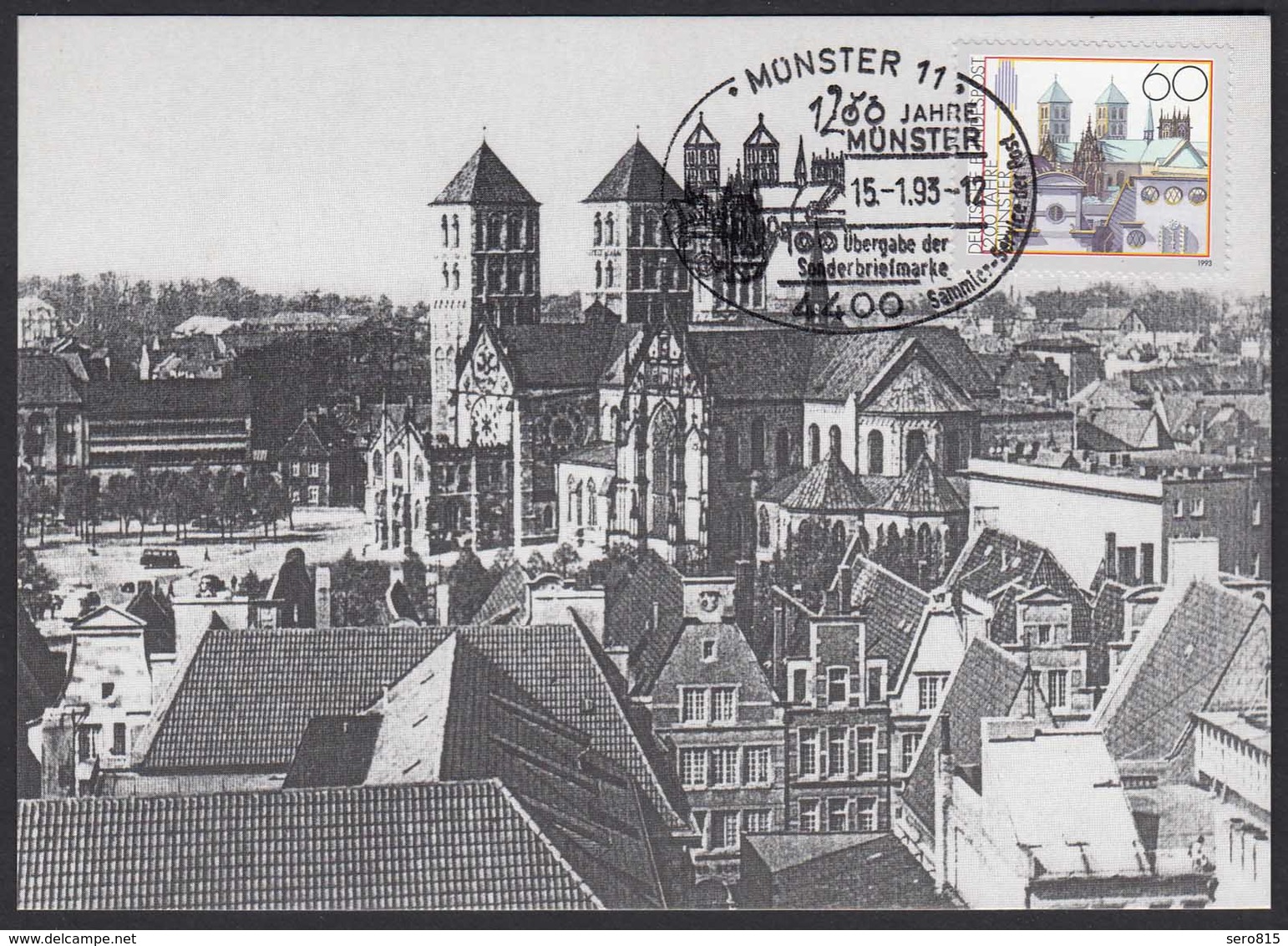 Bund BRD - Mi.1645 1993 1200 Jahre Münster Westfalen Maximumkarte   (21628 - Sonstige & Ohne Zuordnung