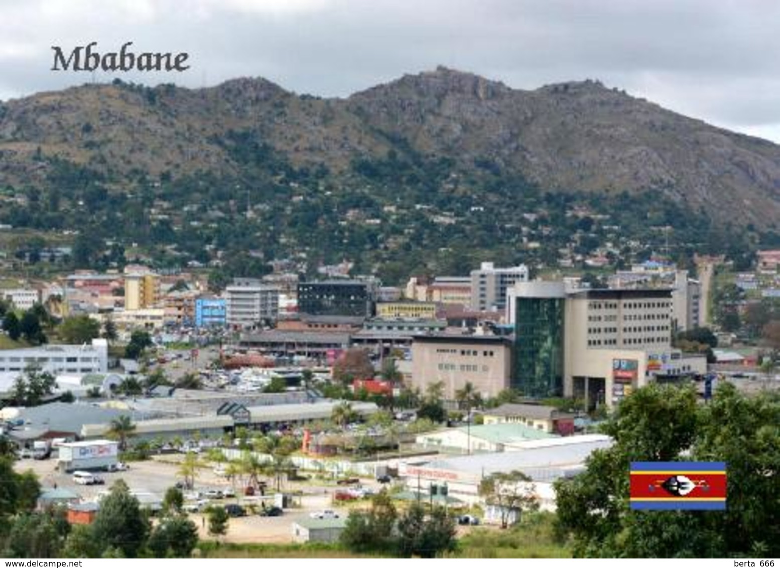 Swaziland Eswatini Mbabane Aerial View New Postcard Swasiland AK - Swazilandia