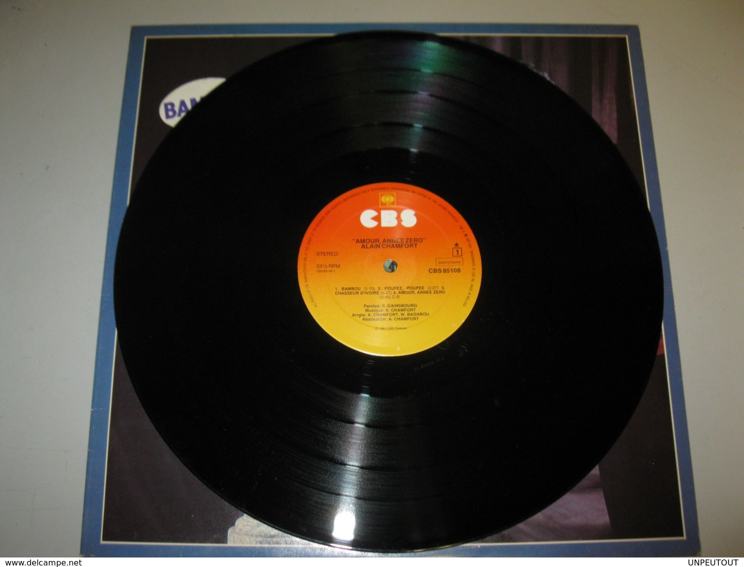 VINYLE ALAIN CHAMFORT "AMOUR ANNEE ZERO" 33 T CBS (1981) - Other - French Music