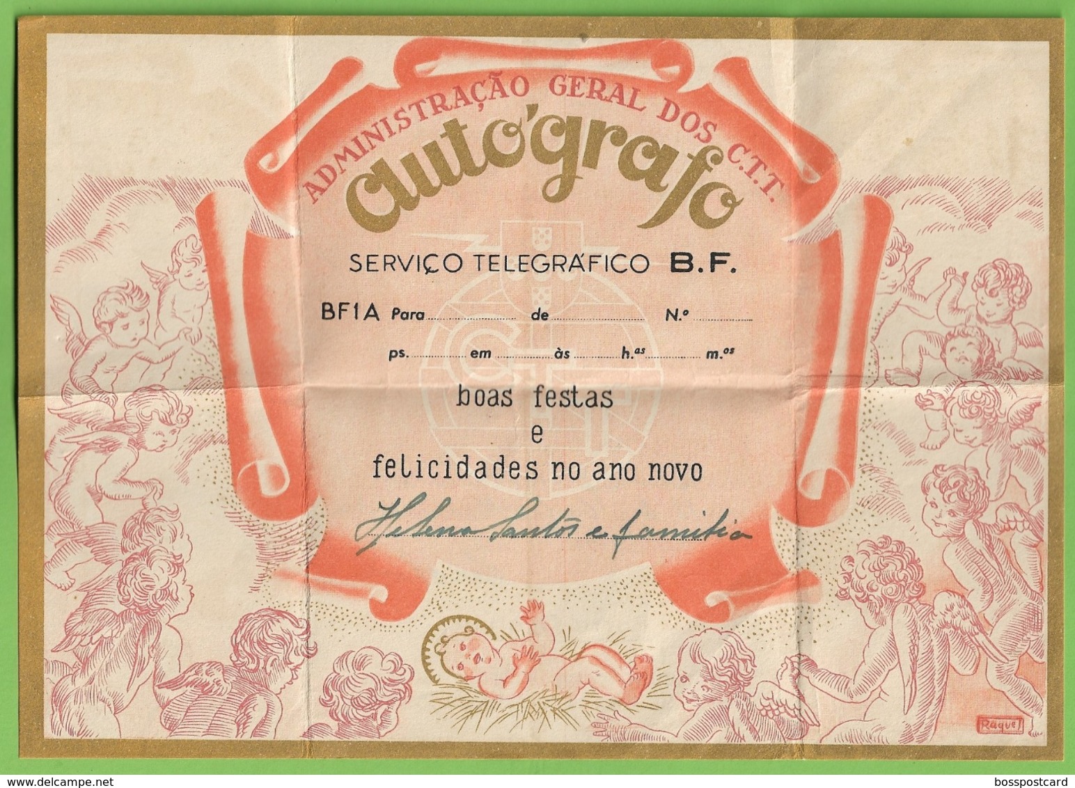 História Postal - Filatelia - Serviço Telegráfico - Telegraph - Philately - Natal - Christmas - Noel - Lettres & Documents