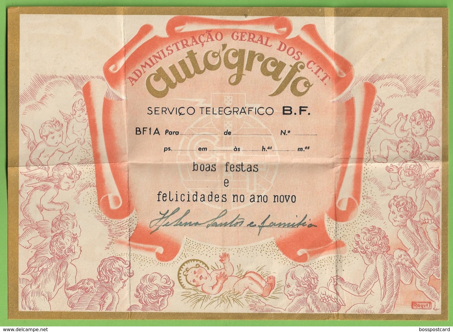 História Postal - Filatelia - Serviço Telegráfico - Telegraph - Philately - Natal - Christmas - Noel - Brieven En Documenten