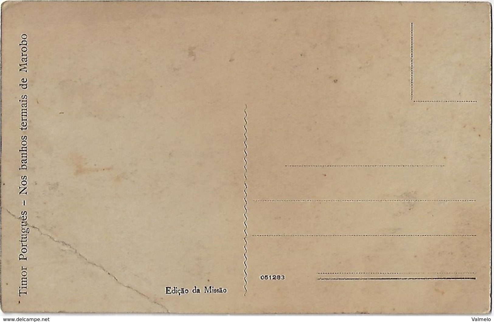 Timor Português - Nos Banhos Termais De Marobo - Big Oblique Fold Bottom Right Corner - East Timor