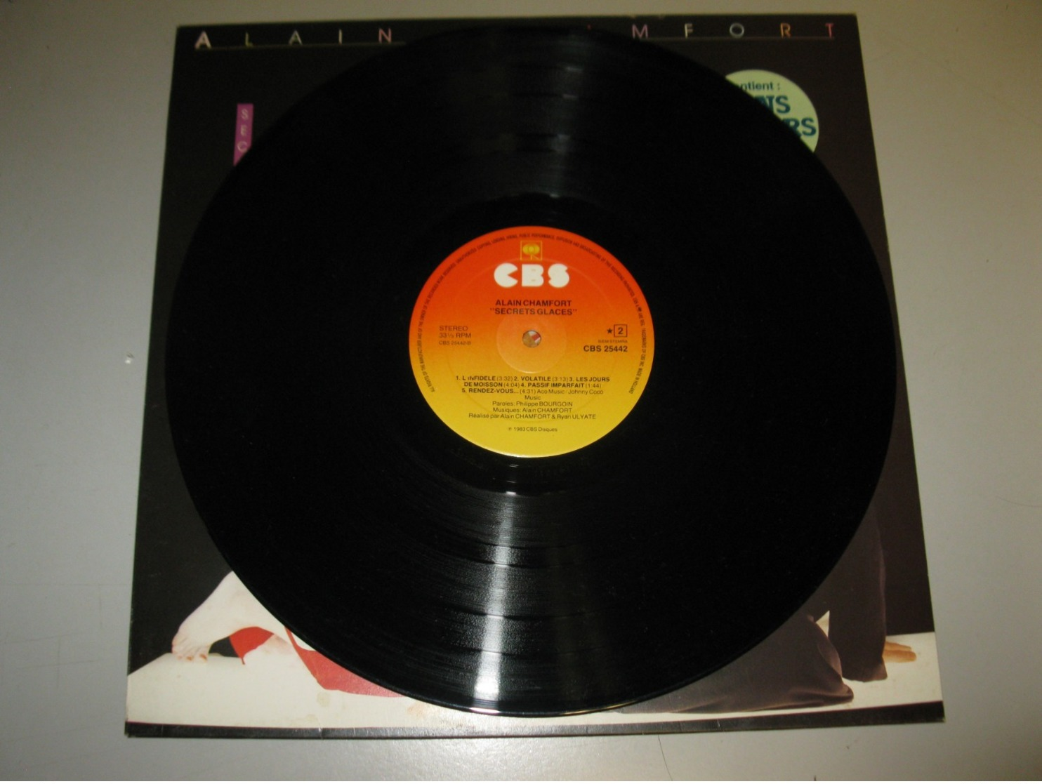 VINYLE ALAIN CHAMFORT "SECRETS GLACES" 33 T CBS (1983) - Autres - Musique Française