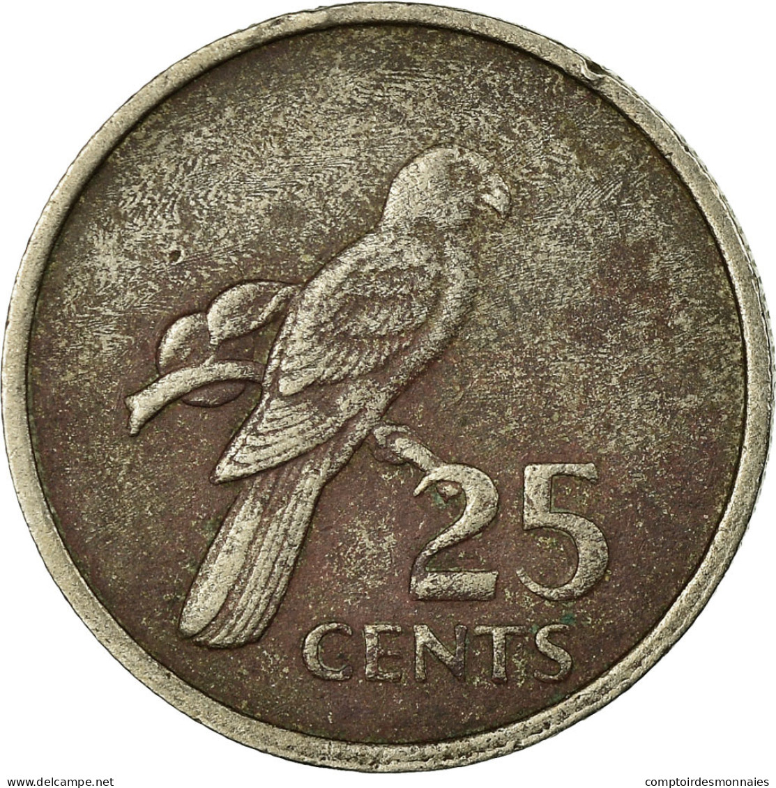 Monnaie, Seychelles, 25 Cents, 1977, British Royal Mint, TB, Copper-nickel - Seychelles