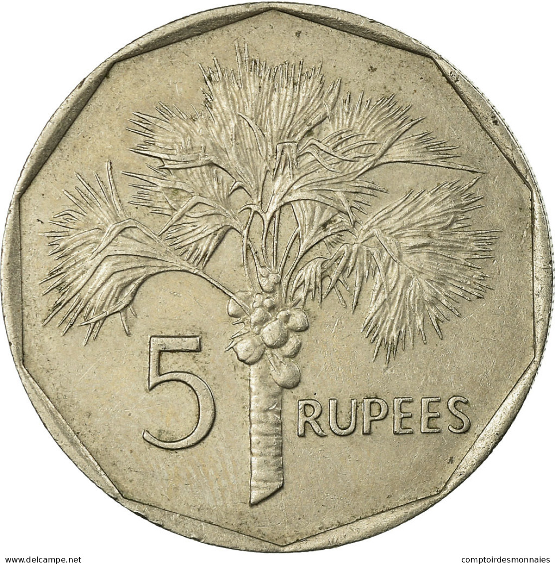 Monnaie, Seychelles, 5 Rupees, 1982, British Royal Mint, TB+, Copper-nickel - Seychelles