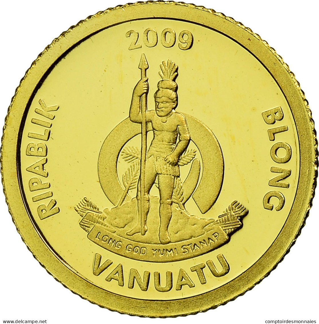 Monnaie, Vanuatu, 20 Vatu, 2009, B.H. Mayer, Proof, FDC, Or, KM:60 - Vanuatu