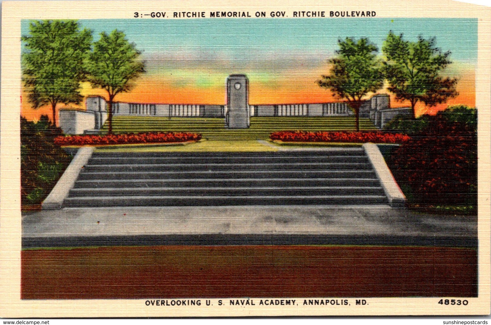 Maryland Annapolis Governor Ritchie Memorial On Governor Ritchie Boulevard - Annapolis