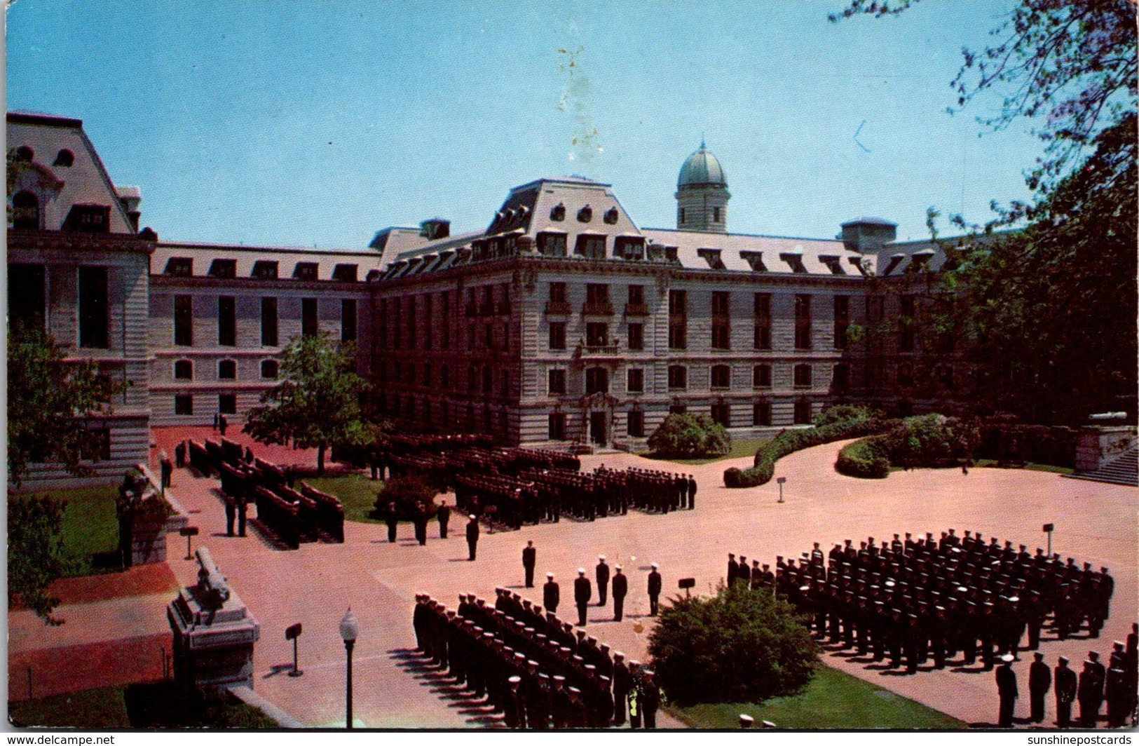 Maryland Annapolis Bancroft Hall Midshipmen In Formation U S Naval Academy 1962 - Annapolis – Naval Academy