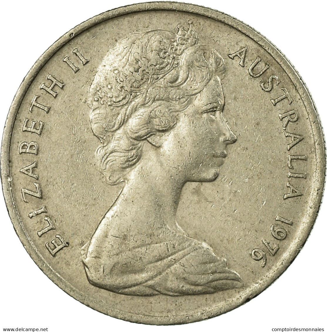 Monnaie, Australie, Elizabeth II, 5 Cents, 1976, Melbourne, TB+, Copper-nickel - Victoria