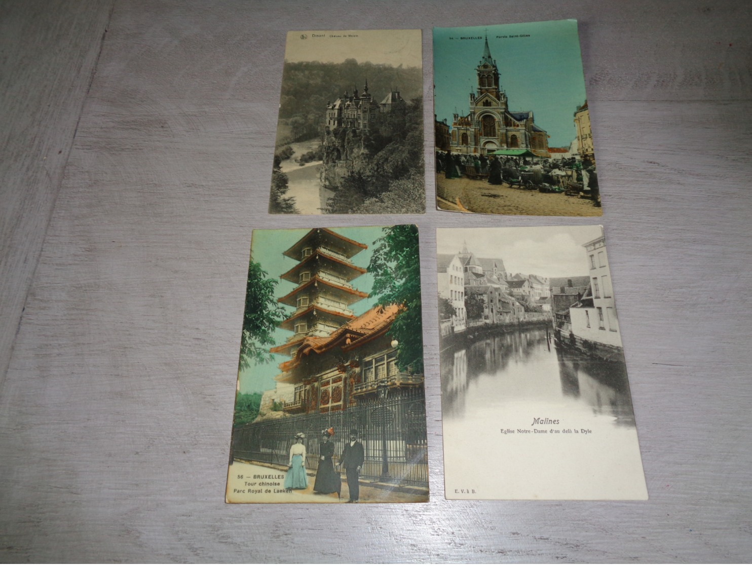 Lot de 60 cartes postales de Belgique       Lot van 60 postkaarten van België   - 60 scans