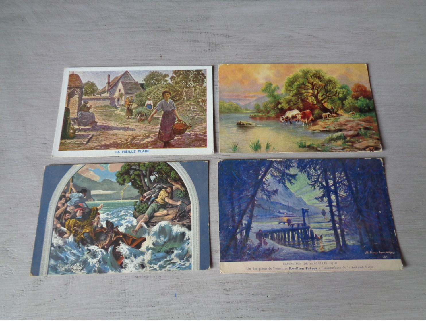 Beau Lot 60 Cartes Postales Fantaisie Peintures  Peinture     Mooi Lot 60 Postkaarten Fantasie  Schilderijen  Schilderij - 5 - 99 Karten