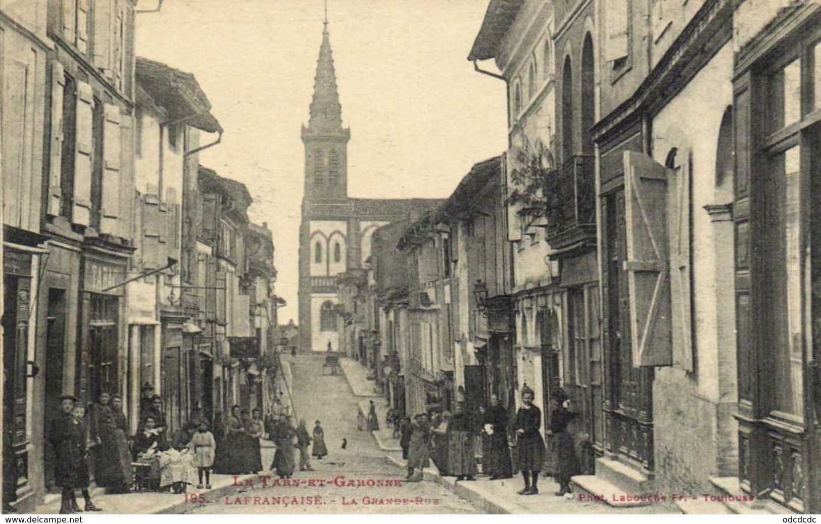 Le Tarn Et Garonne LAFRANCAISE  Près Montauban La Grande Rue Commerces Labouche RV - Lafrancaise