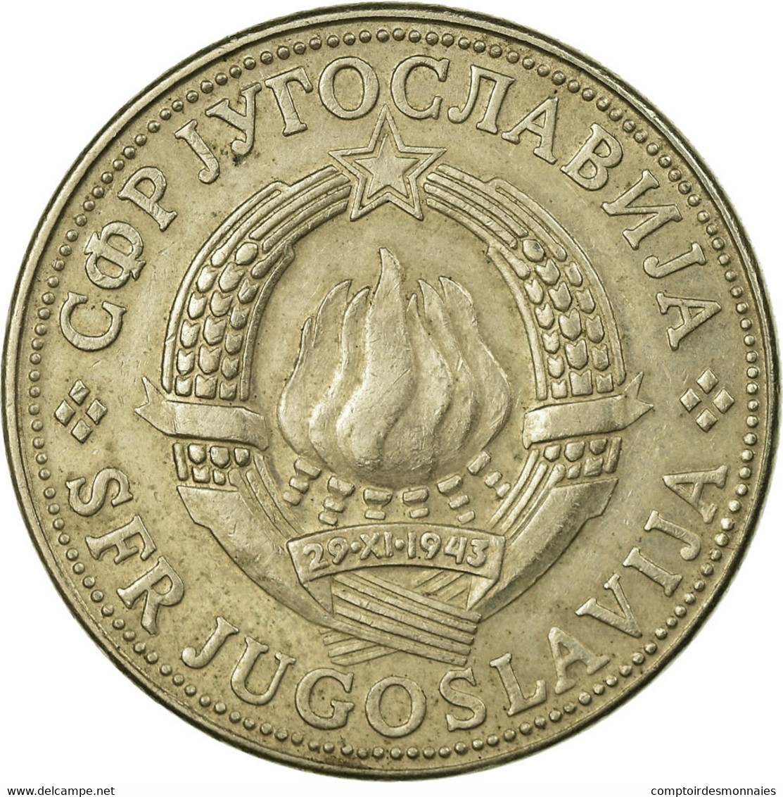 Monnaie, Yougoslavie, 10 Dinara, 1981, TB+, Copper-nickel, KM:62 - Joegoslavië